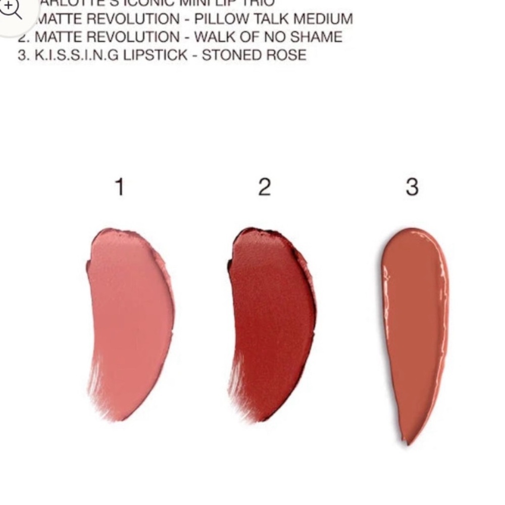 NIB Charlotte Tilbury Bundle - Beauty Light Wand and Iconic Mini Lip Trio - Picture 5 of 13